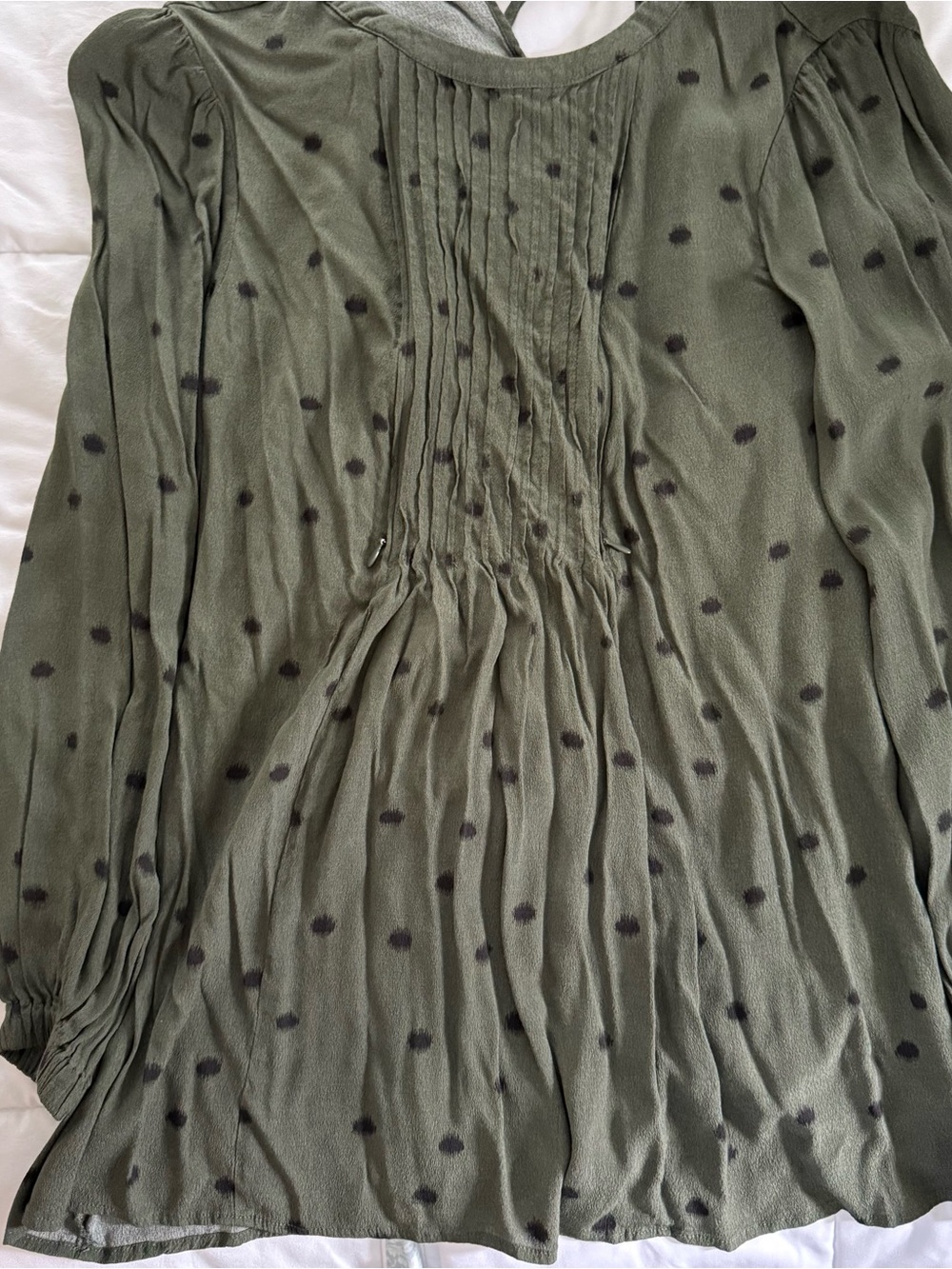 Seraphine Maternity Olive Green Blouse